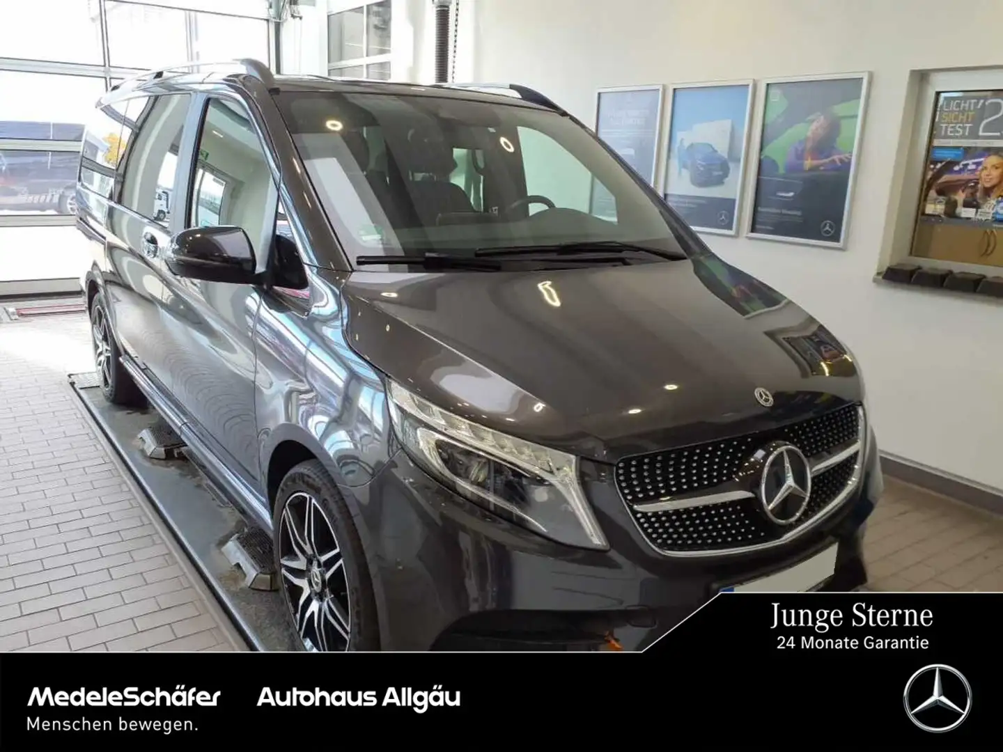 Mercedes-Benz V 300 V 300 L 4MATIC AMG LIEGE DISTRONIC LEDER LED AHK Grau - 1