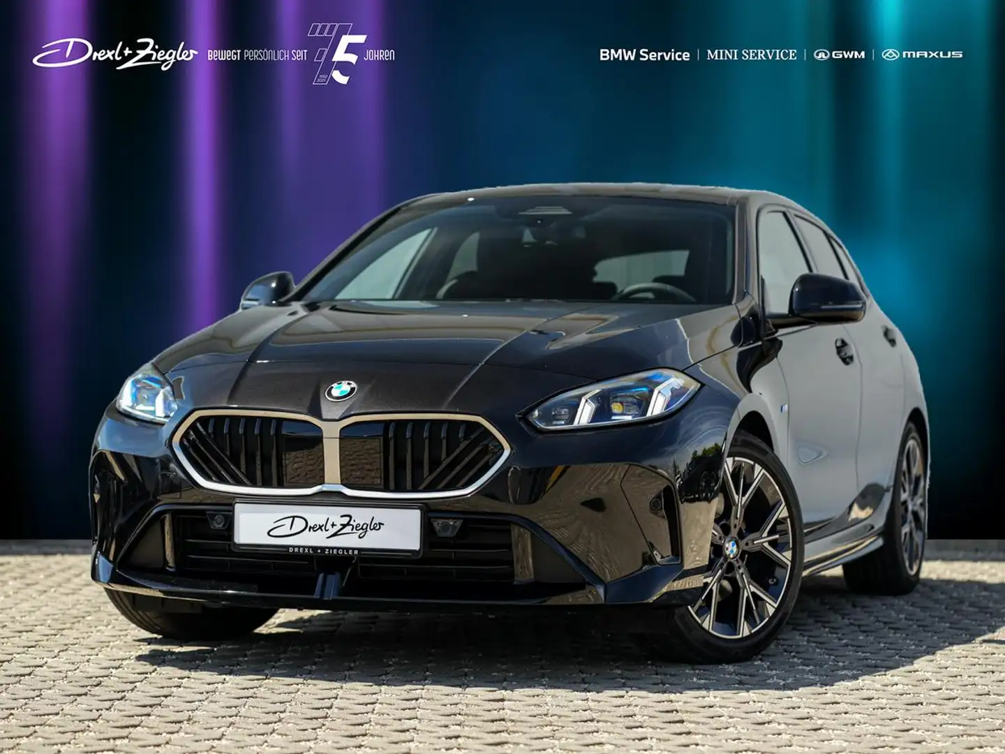 BMW 120 M-Sport AdLED AHK PANO KoZg eKlappe SpPaket Noir - 1