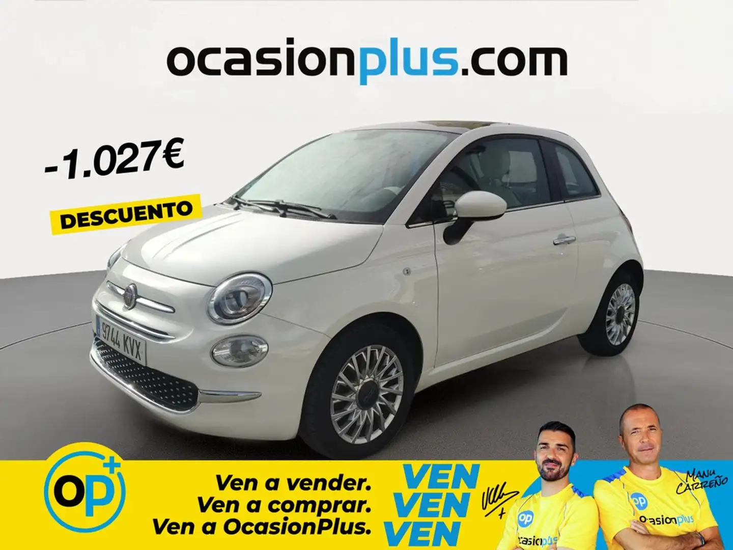 Fiat 500 1.2 GLP Lounge Blanco - 1