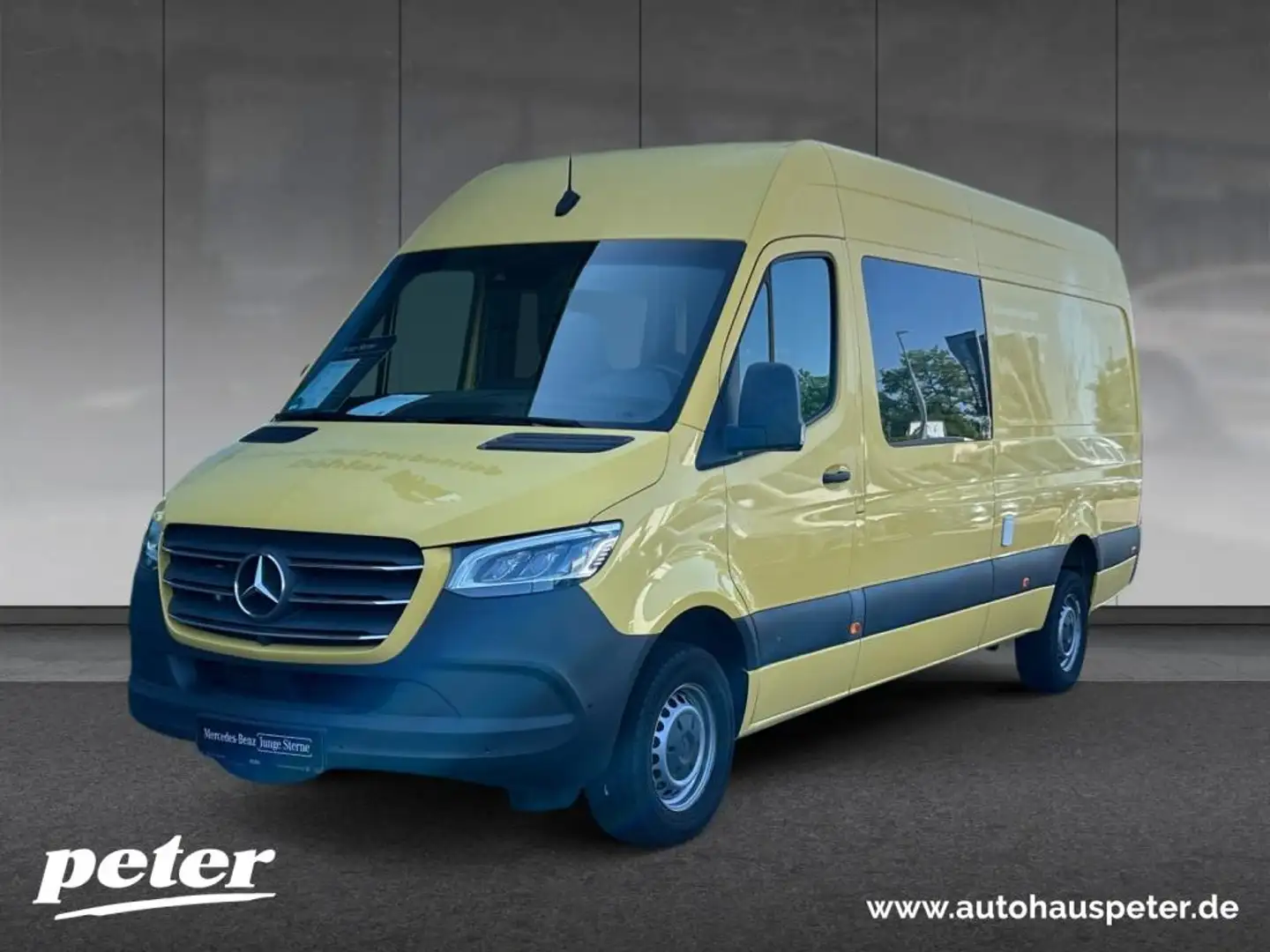 Mercedes-Benz Sprinter 319 CDI Mixto HD 7GT+LED+STHZG+AHK+MBUX Jaune - 1