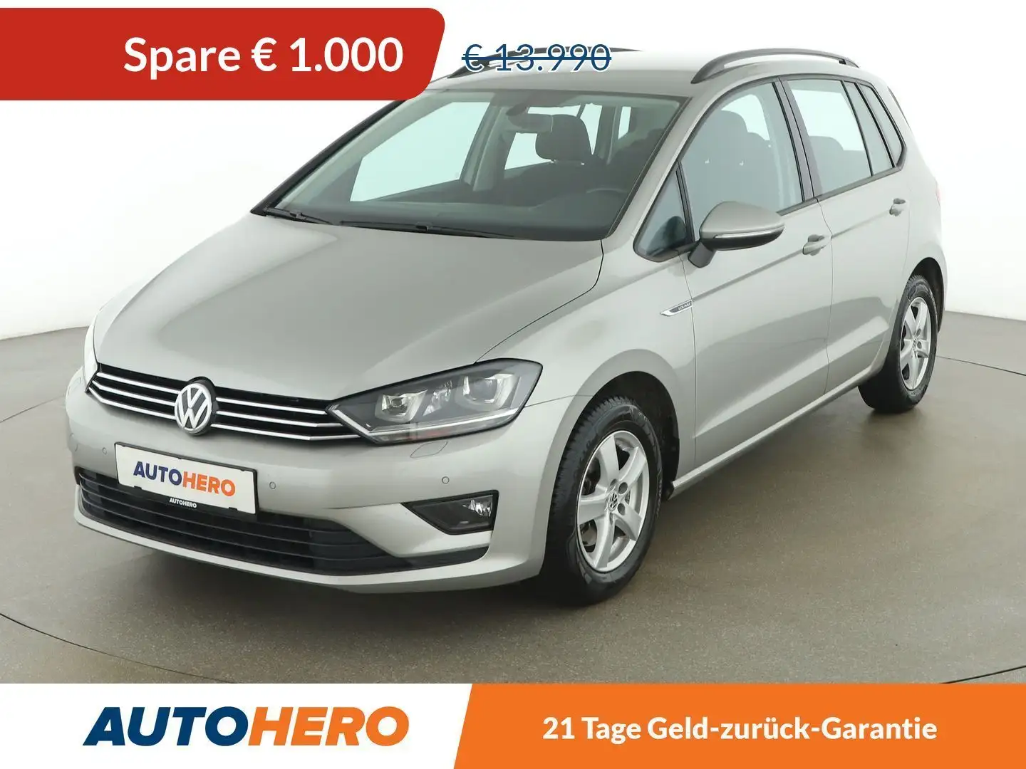 Volkswagen Golf Sportsvan 1.6 TDI Rabbit BlueMotion Tech *XENON*TEMPO*PDC* Silber - 1