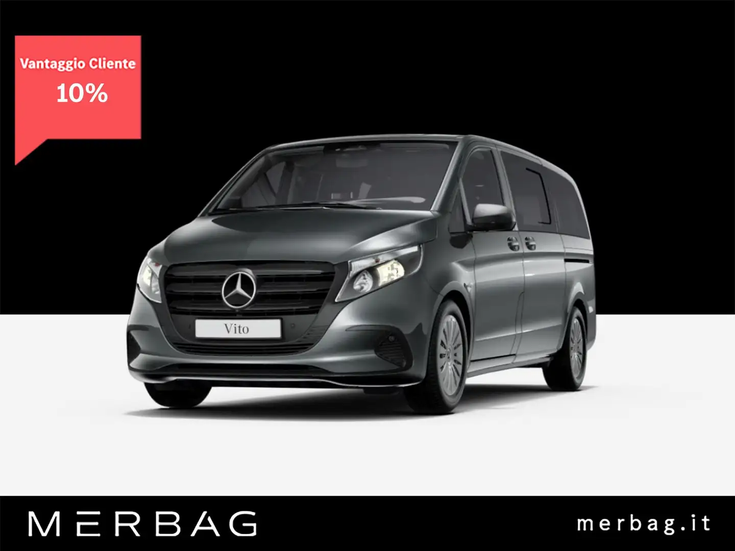 Mercedes-Benz Vito 116 CDI Mixto Long PRO Gris - 1