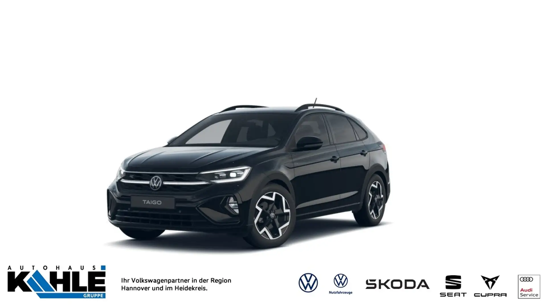 Volkswagen Taigo 1.0 TSI DSG R-Line Navi LED ACC SHZ Klima RFK App- Nero - 1