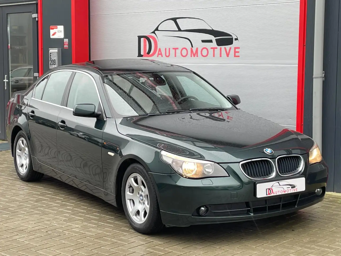 BMW 520 5-serie 520i Executive DAK/LEER/NAV/AUT/CRUISE Green - 2