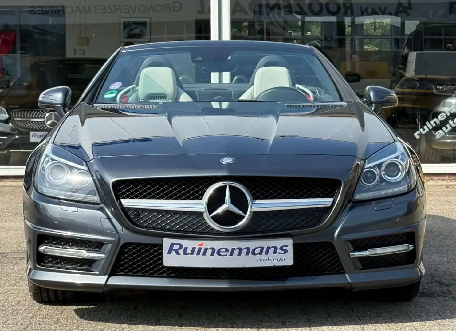 Mercedes-Benz SLK 350 AMG / HARMAN / MEMORY / ILS / ORG NL Gris - 2