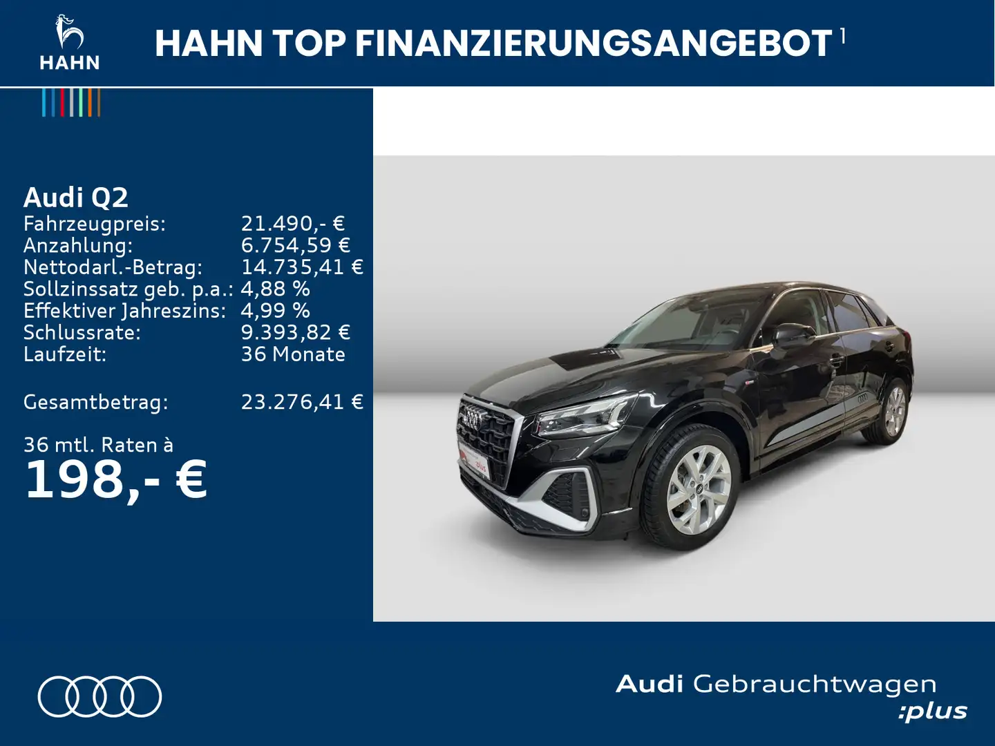 Audi Q2 30TFSI 6-Gang S-line Matrix Virtual CAM Carpl Schwarz - 2
