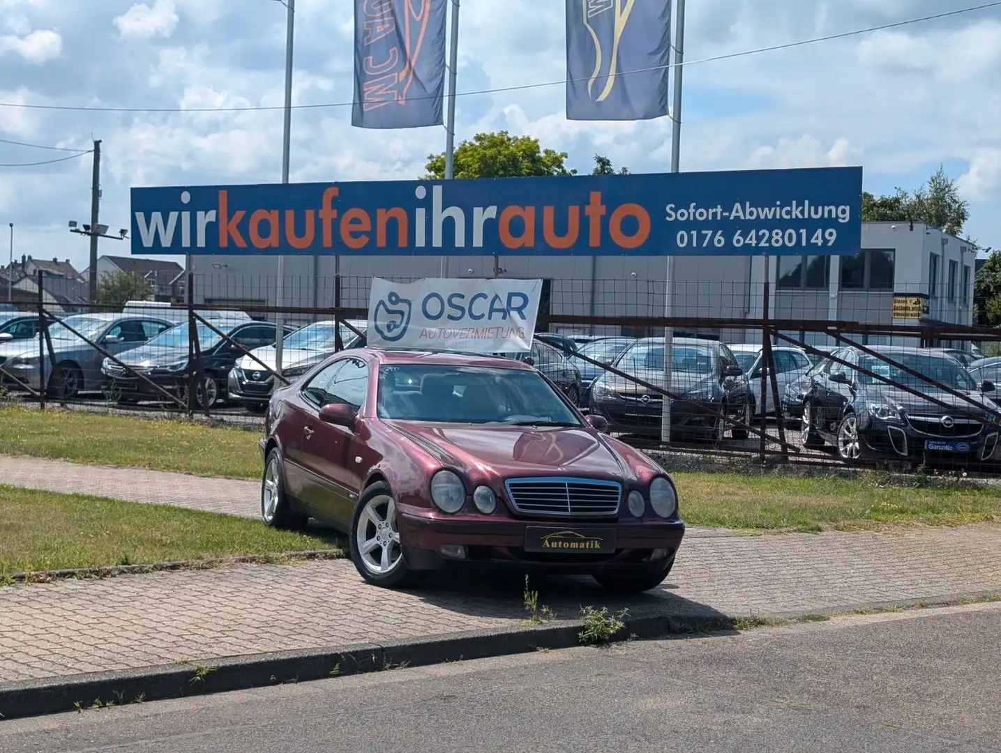Mercedes-Benz CLK 320 AVANTGARDE SPORT*AUTOMATIK*KLIMA !! Roşu - 1