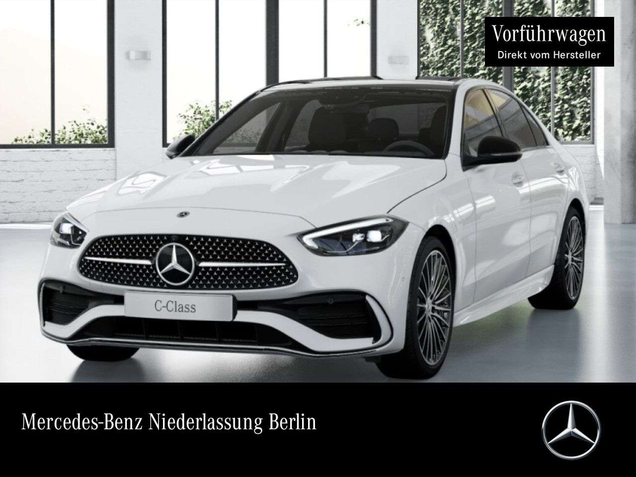 Mercedes-Benz C 180 — Mercedes-Benz C 180 AMG+NIGHT+PANO+360+LED+19"+TOTW+KEYLESS+9G