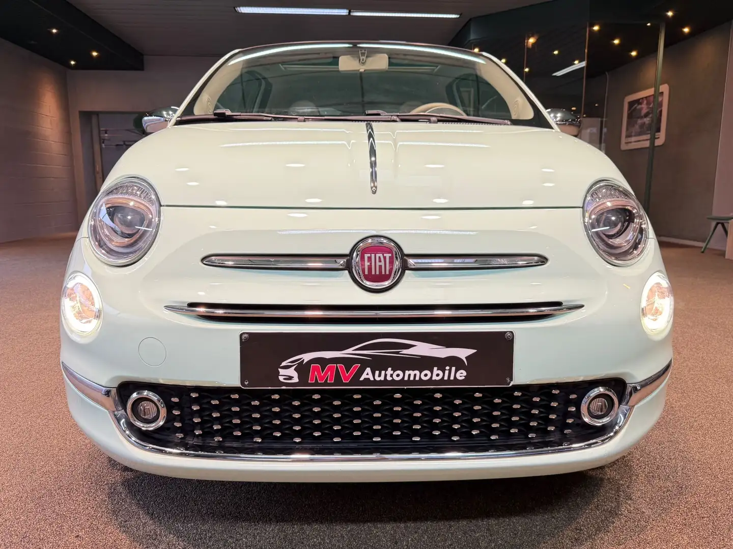 Fiat 500 1.2i Lounge MTA * Boite auto * Toit pano * Navi Bleu - 2