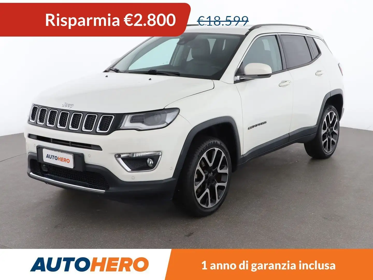 Jeep Compass 1.4 M-Air Limited 170 CV aut 4WD Bianco - 1