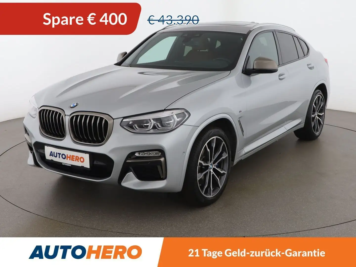 BMW X4 M40d Aut. *ACC*HUD*LED*PANO*SPUR*TOT*NAVI* Grau - 1