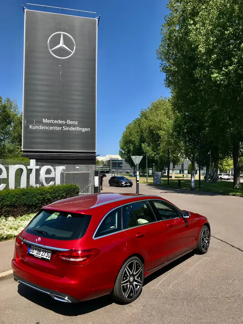 Mercedes-Benz C 220 (BlueTEC) d T 7G-TRONIC Czerwony - 2