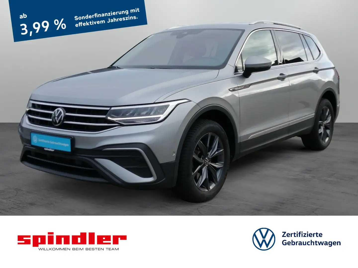 Volkswagen Tiguan Allspace Move 2.0 TDI 4M DSG ACC AHK 7Sit Silber - 1