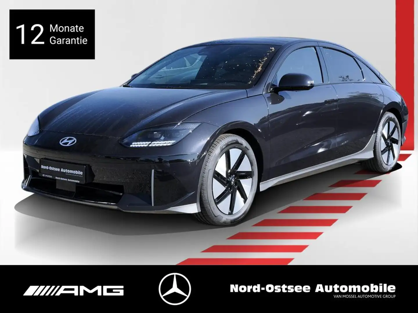 Hyundai IONIQ 6 Techniq Elektro 4WD NAVI KAMERA LED SHZ Blau - 1