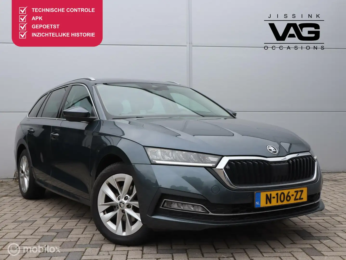 Skoda Octavia Combi 1.0 e-TSI Sport Business Grijs - 1