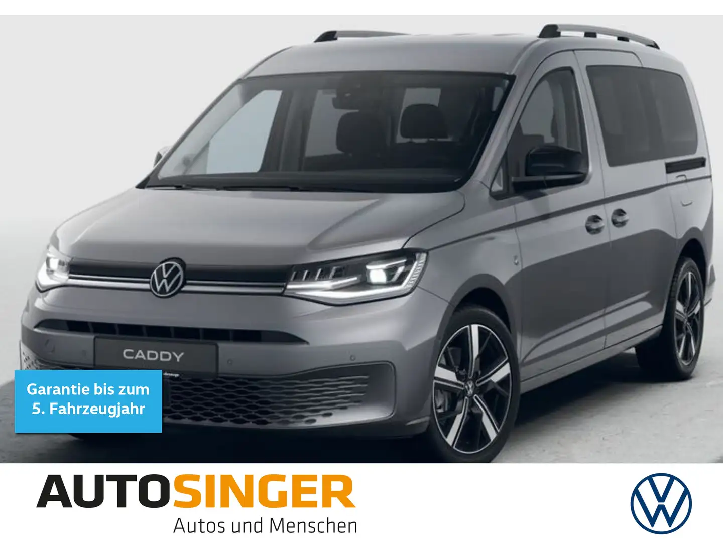 Volkswagen Caddy Maxi GOAL 1.5 TSI DSG 7-S*AHK*LED*PDC* Grau - 1