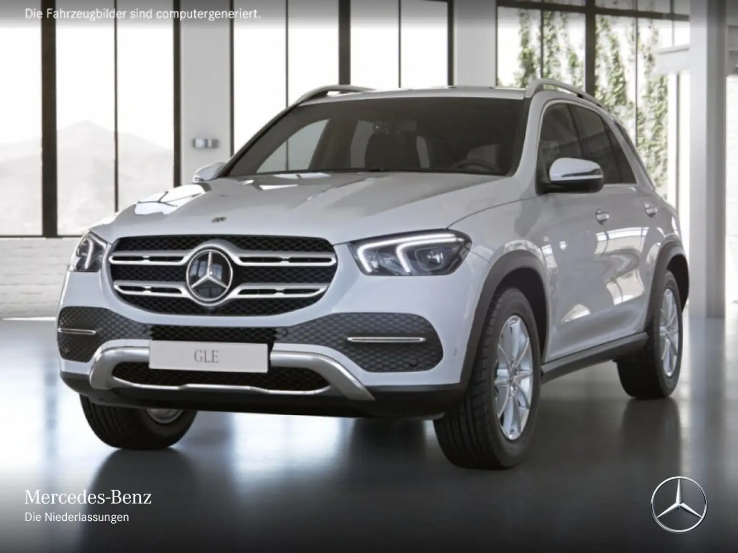 Mercedes-Benz GLE 350 de 4M 360+MULTIBEAM+FAHRASS+19"+9G Weiß - 2
