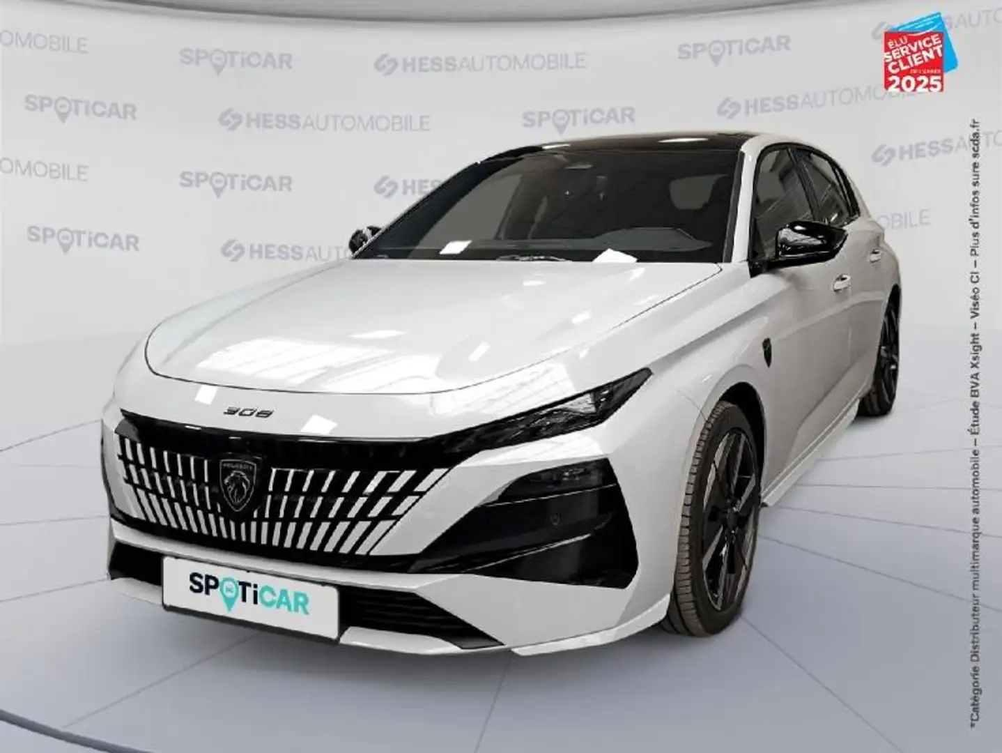 Peugeot 308 e-308 156ch batterie 55 kWh GT Exclusive Blanc - 1