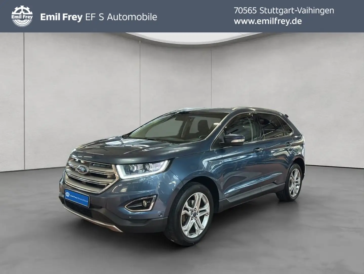 Ford Edge 2.0 TDCi Bi-Turbo 4x4 Titanium Blau - 1