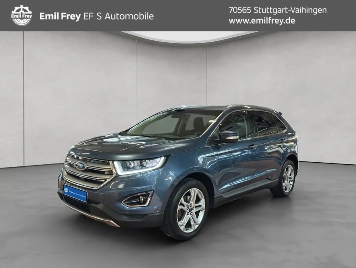 Ford Edge 2.0 TDCi Bi-Turbo 4x4 Titanium Modrá - 1