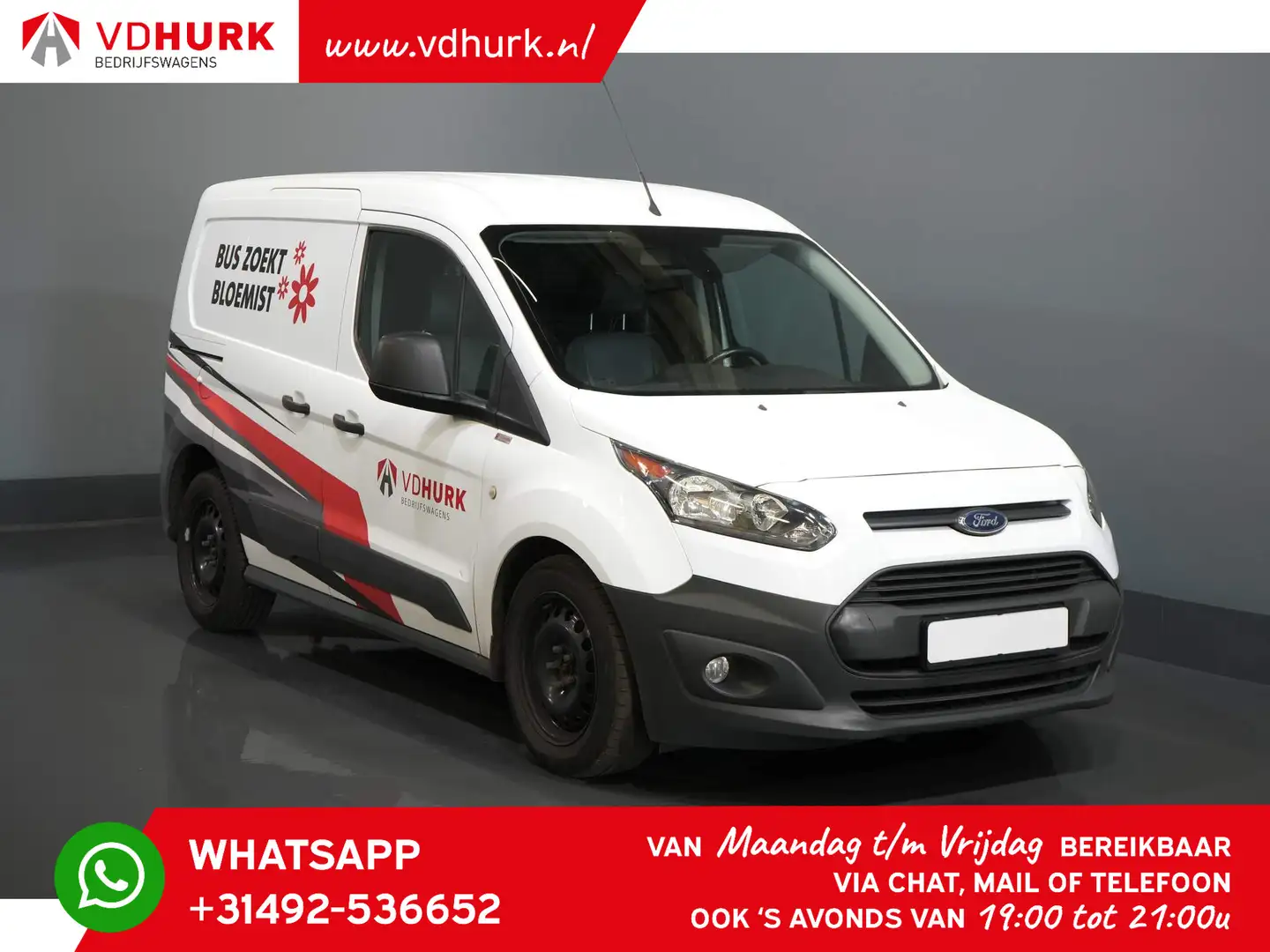Ford Transit Connect * 1.5 TDCI 100 pk Cruise/ PDC/ Trekhaak/ Airco Blanc - 1