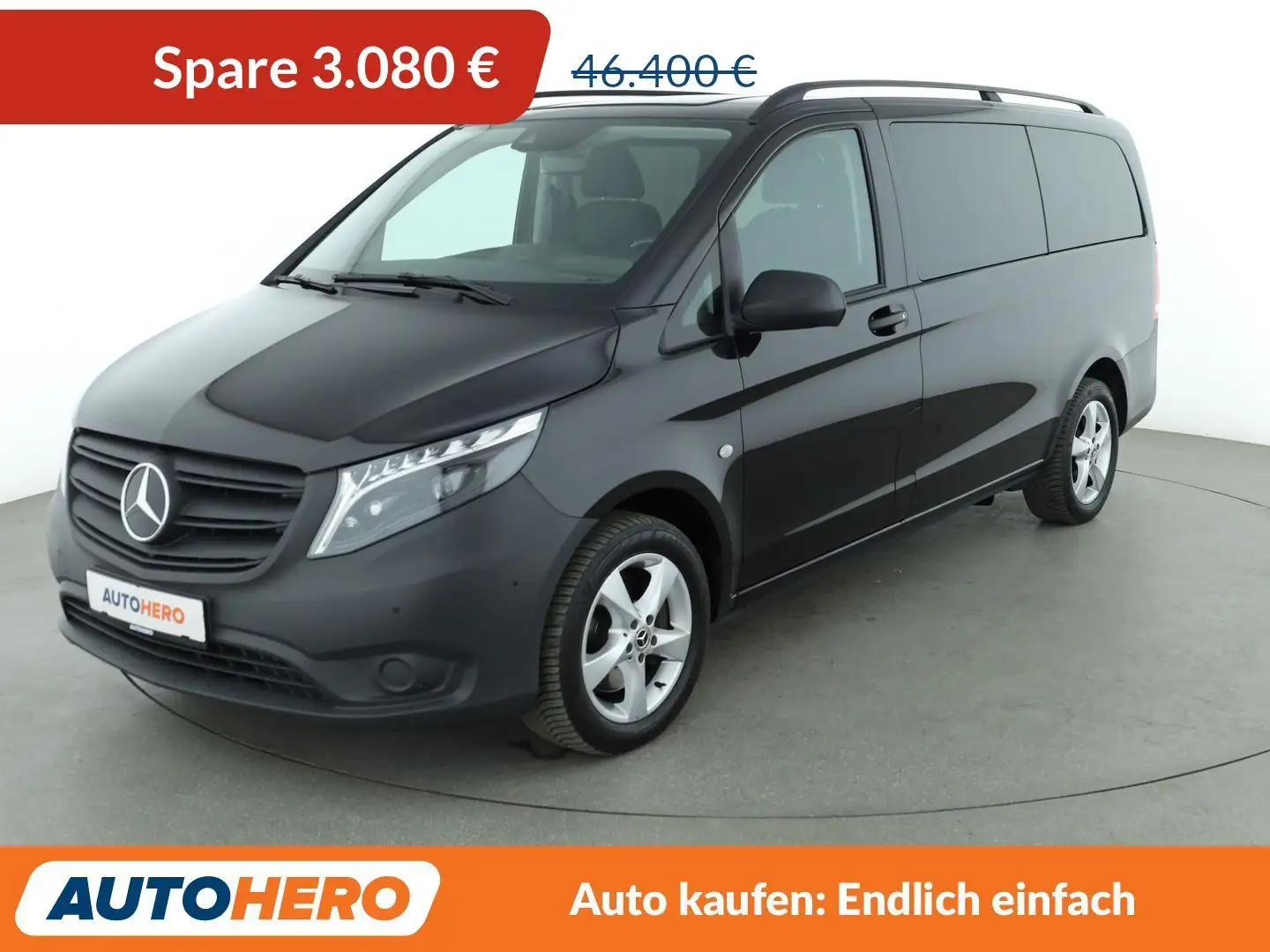 Mercedes-Benz Vito 119 CDI lang Aut.*NAVI*TEMPO*LED*PDC*SHZ* Noir - 1