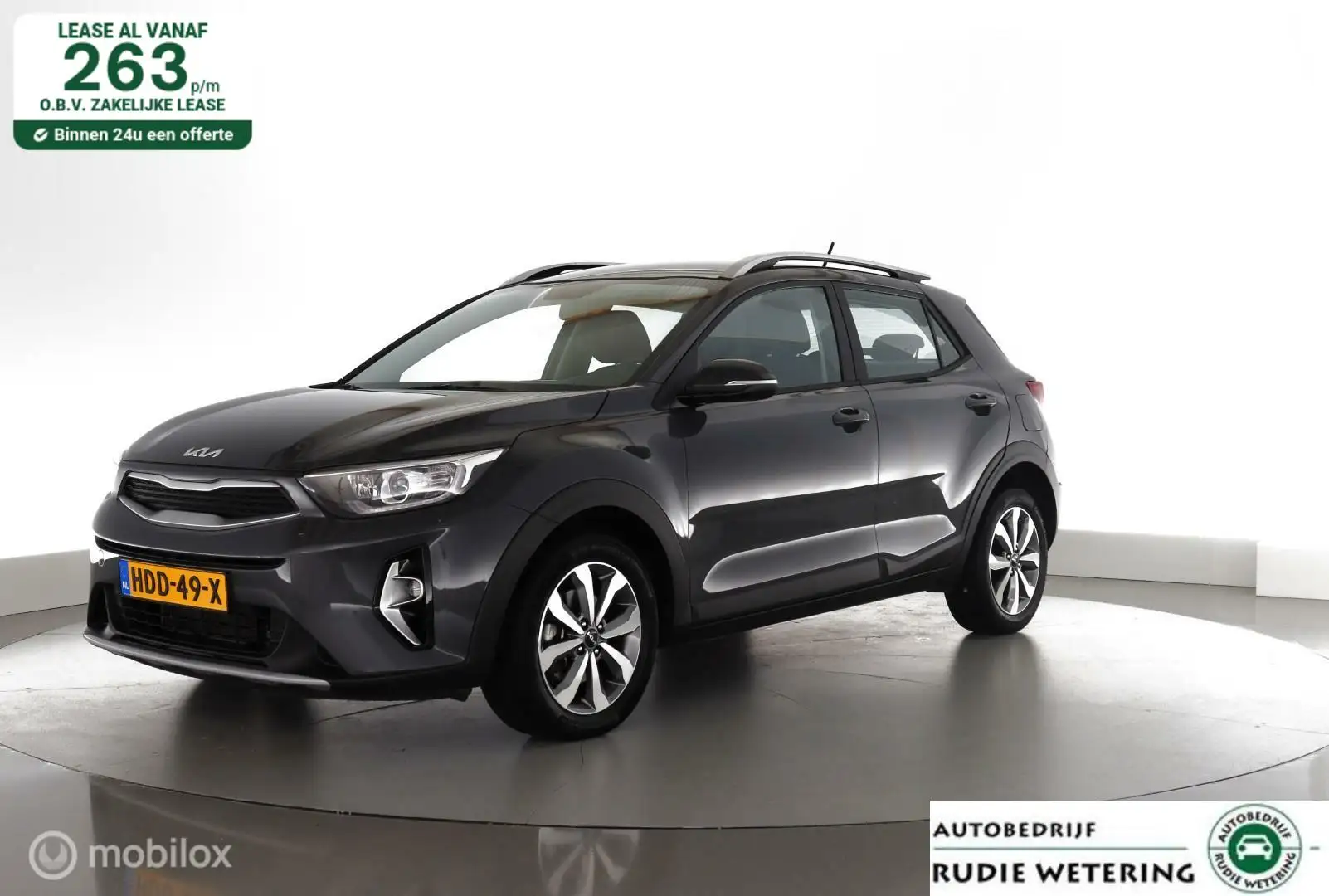 Kia Stonic 1.0 T-GDi MHEV DynamicLine led|cam|ecc|lmv16 Grijs - 1