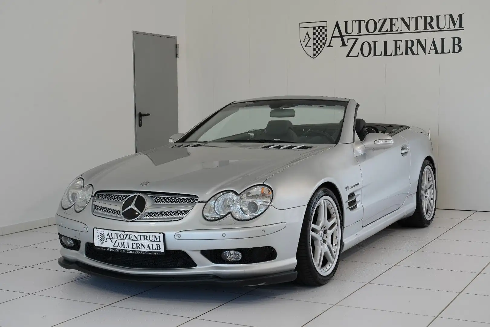 Mercedes-Benz SL 55 AMG *1.HAND*JAPAN-IMPORT*BOSE*SITZKLIMA* Argento - 2