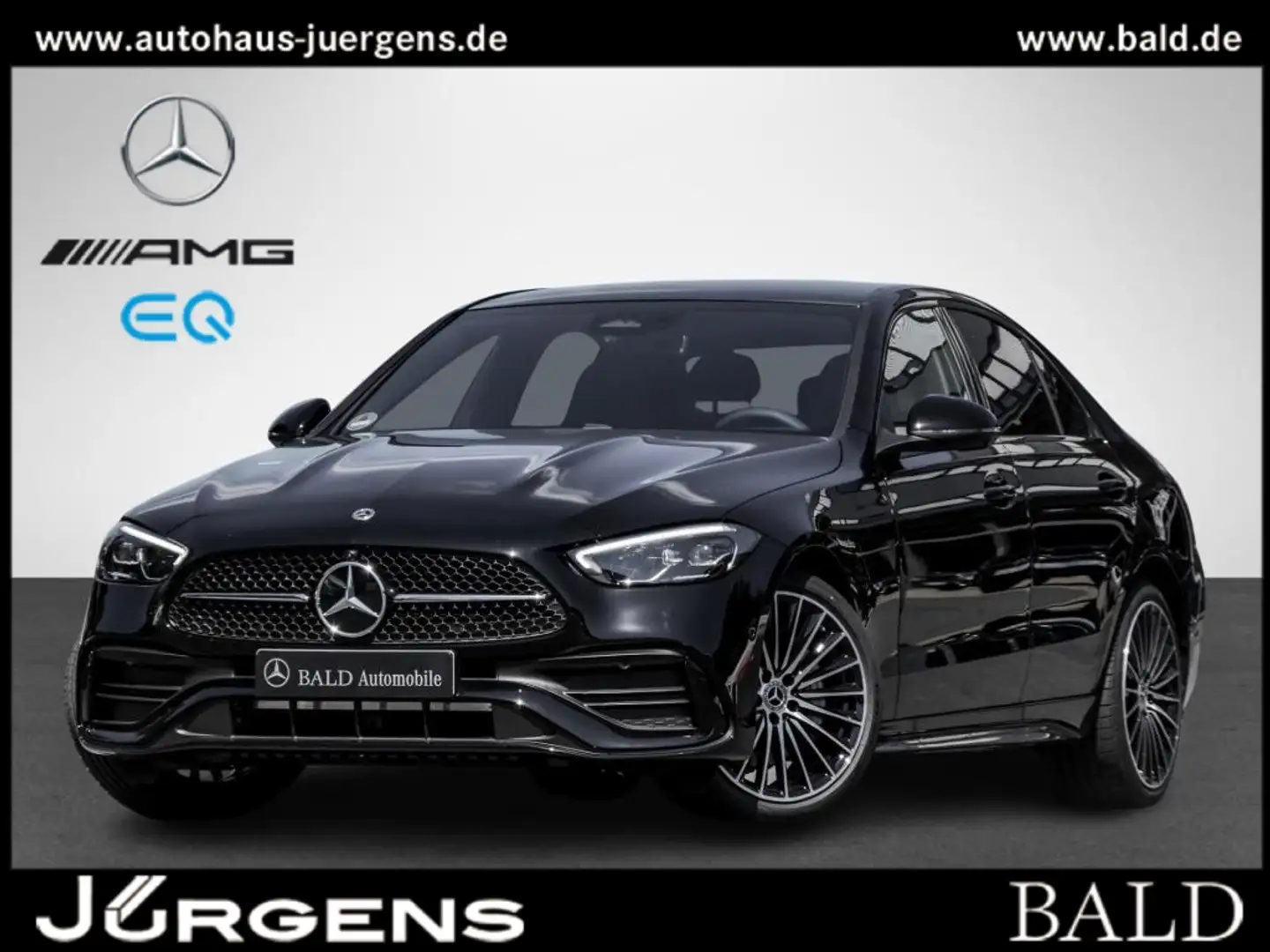 Mercedes-Benz C 180 AMG+MBUX+LED+Pano+Night+360+Totw+Ambiente Schwarz - 1