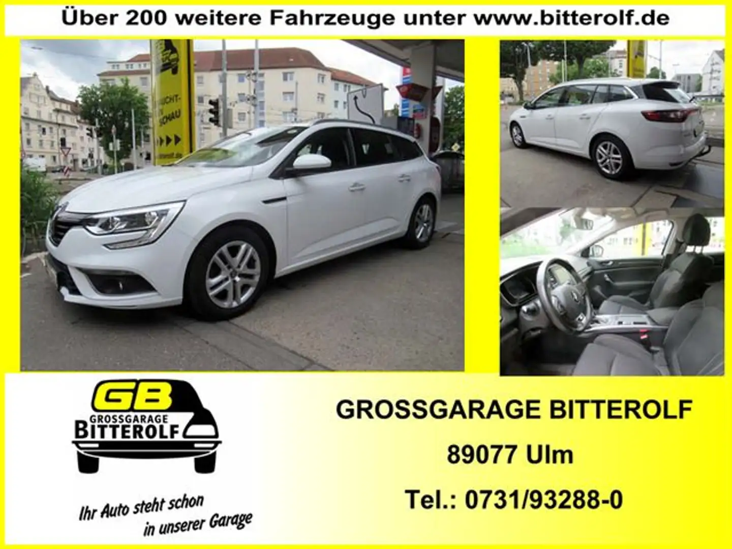 Renault Megane Grandtour 1.5dCi Aut Navi/AHK/Sthz/SHZ/PD Weiß - 1