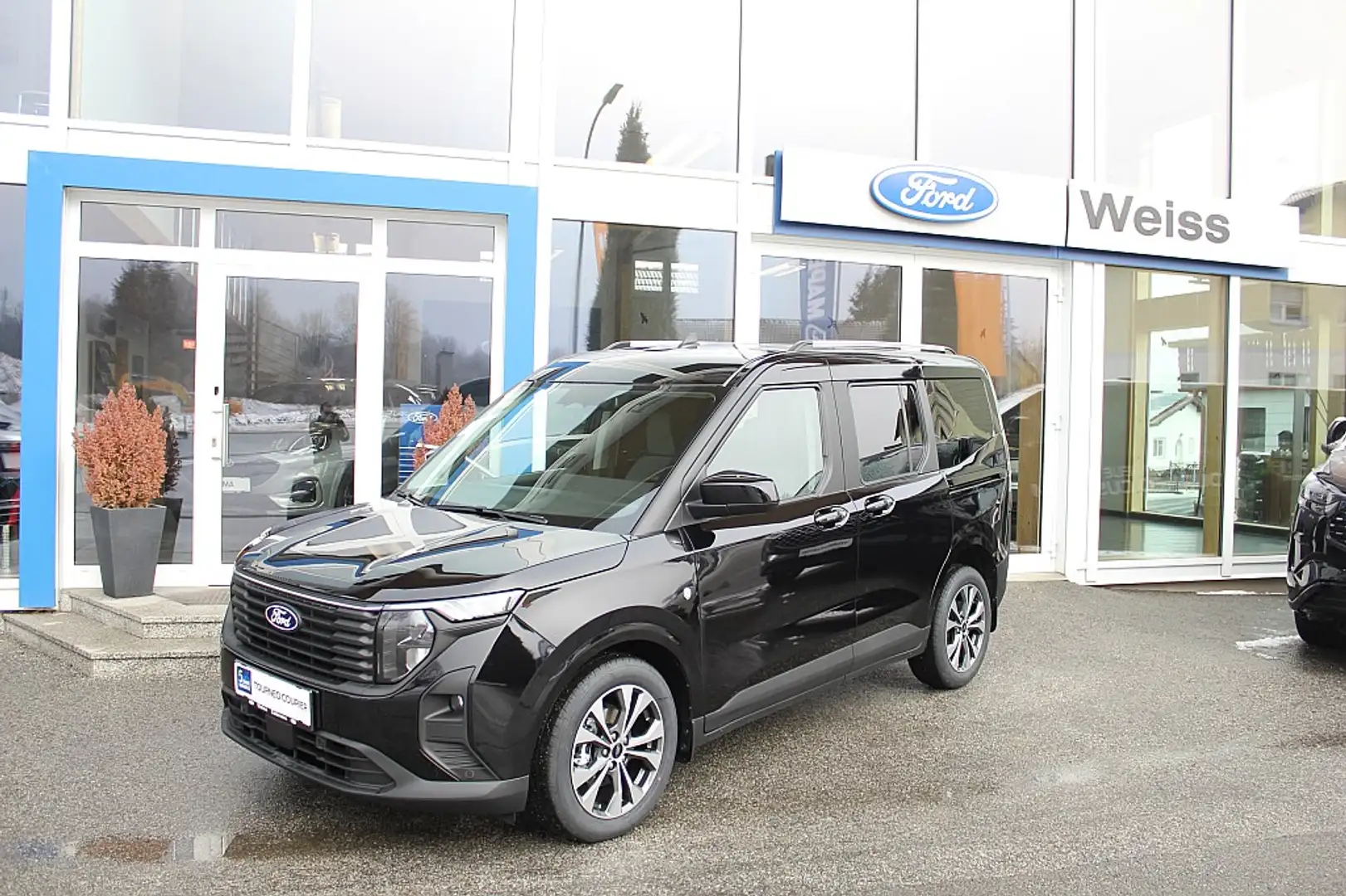 Ford Tourneo Courier 1,0 EcoBoost Titanium Zwart - 1