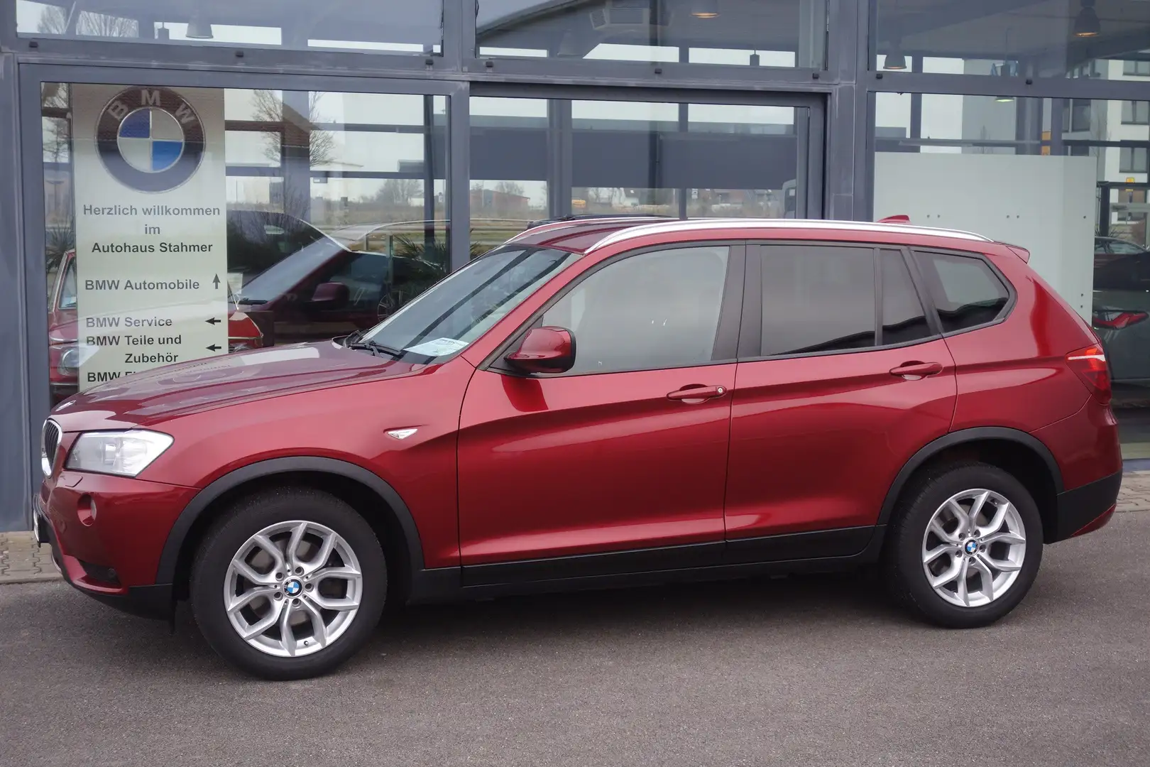 BMW X3 xDrive20d HiFi DAB Xenon RFK Navi Prof. BT Rot - 2