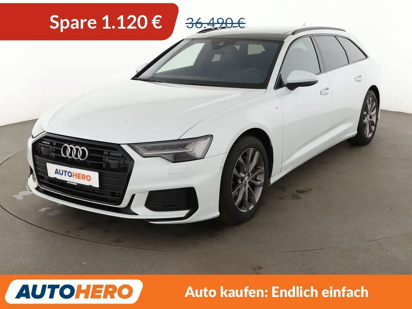 Audi 45 TFSI Mild-Hybrid quattro Sport Aut.*NAVI*LED* Blanc - 1