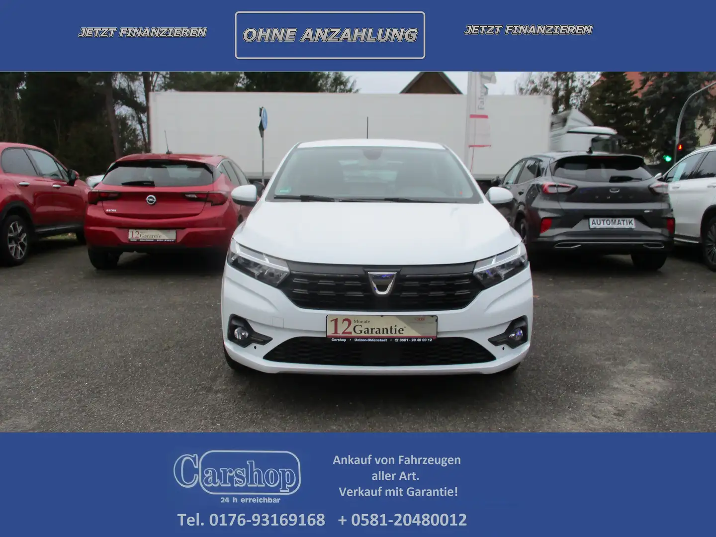 Dacia Sandero Comfort / AHK / Rückfahrkamera / Navi  . . . Wit - 1