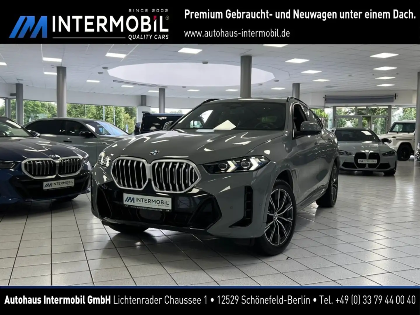 BMW X6 xD30d M-Sport*PANO*STHZG*HUD*SOFT*H K*360° Gris - 1