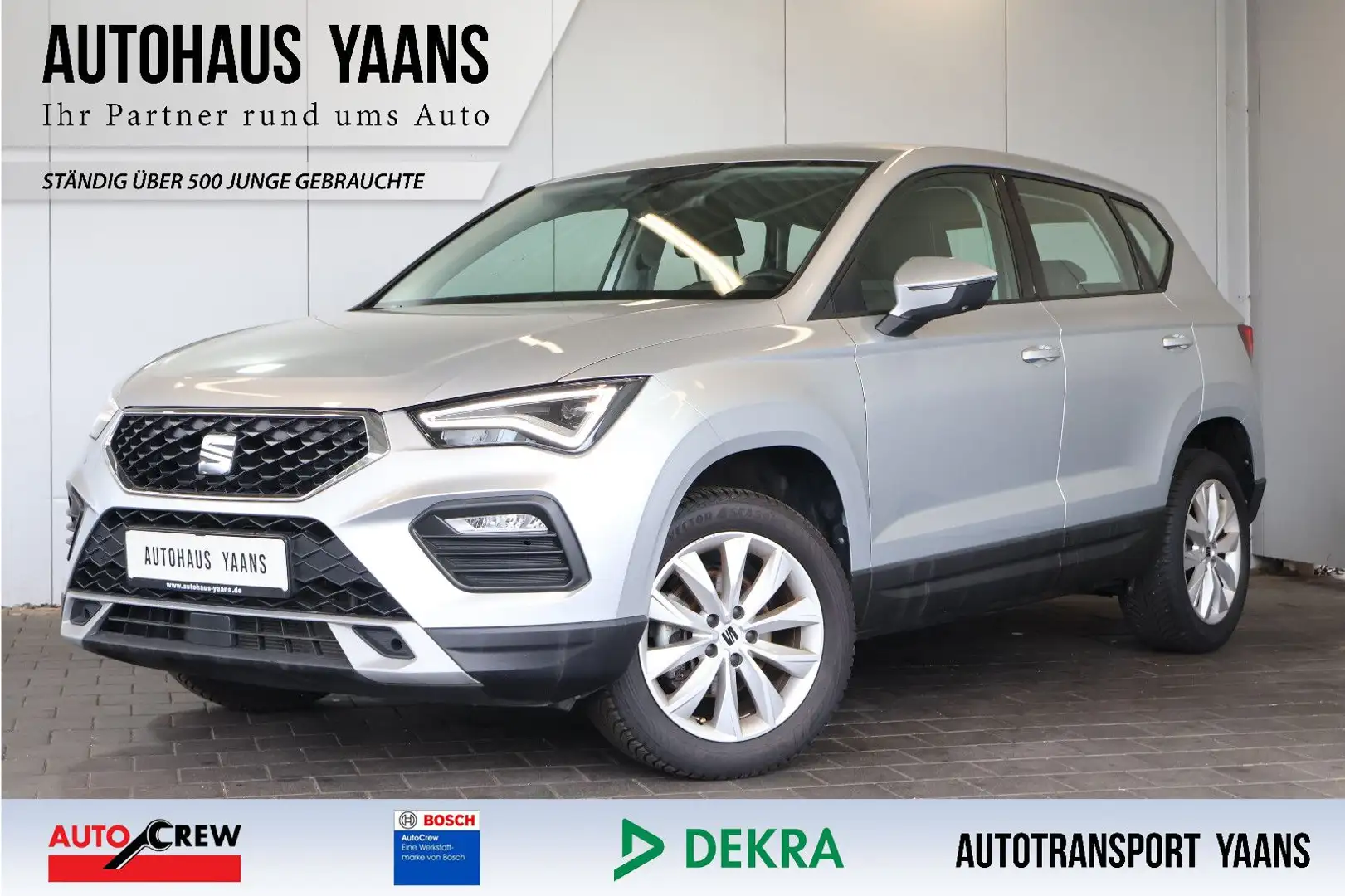 SEAT Ateca Style 1.5 TSI AID+CARPLAY+LANE+LED+AHK Silber - 1
