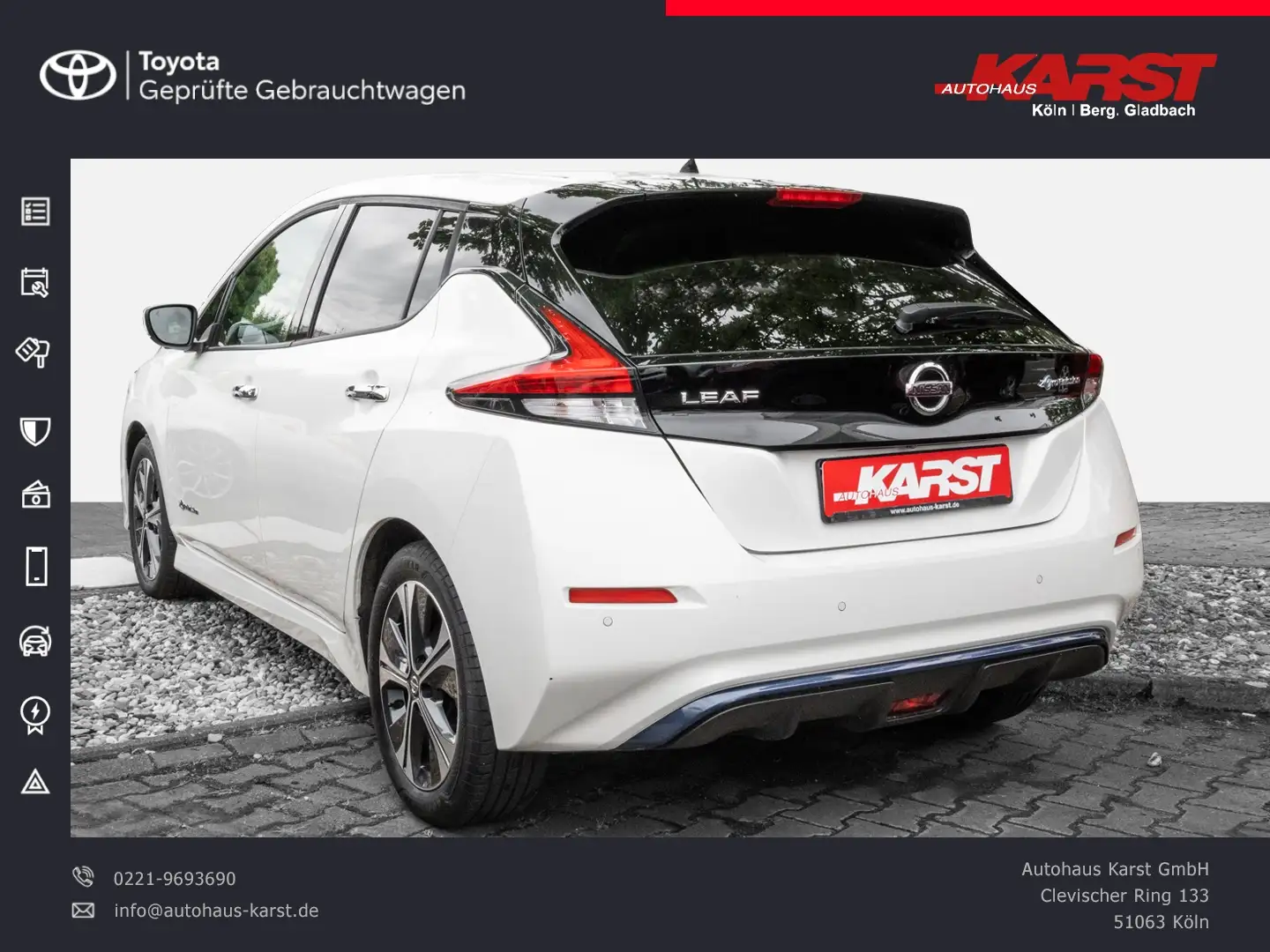 Nissan Leaf N-CONNECTA 40KW Kamera, ORIGINAL 6410 KM Wit - 2
