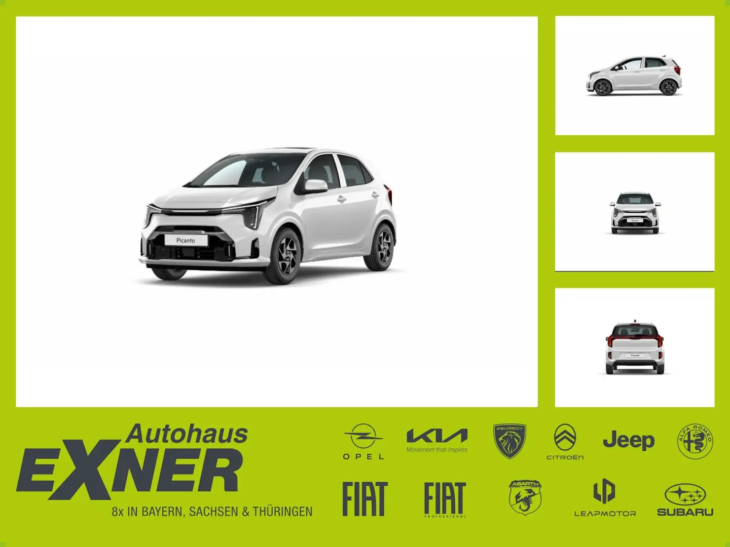 Kia Picanto Vision 14 ALU, Navi, Sitzheizung vorne Blanc - 1