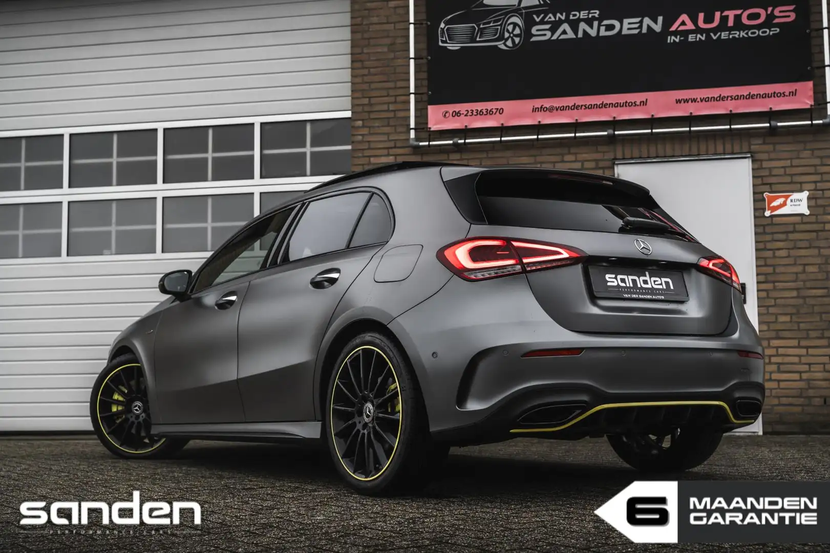 Mercedes-Benz A 250 AMG Edition 1 |67dkm|Pano|Burmester|Sfeerv|Cam Grijs - 2