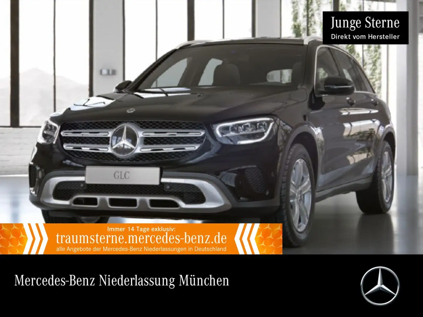Mercedes-Benz GLC 300 e 4M AHK+LED+KAMERA+SPUR+TOTW+KEYLESS+9G Schwarz - 1