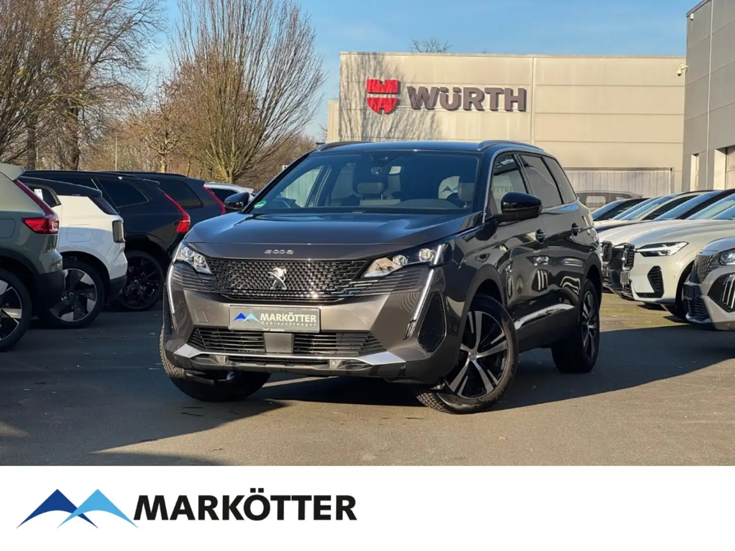Peugeot 5008 GT PureTech 130 EU6d 7-Sitzer AHK/CAM/BLIS Grau - 1