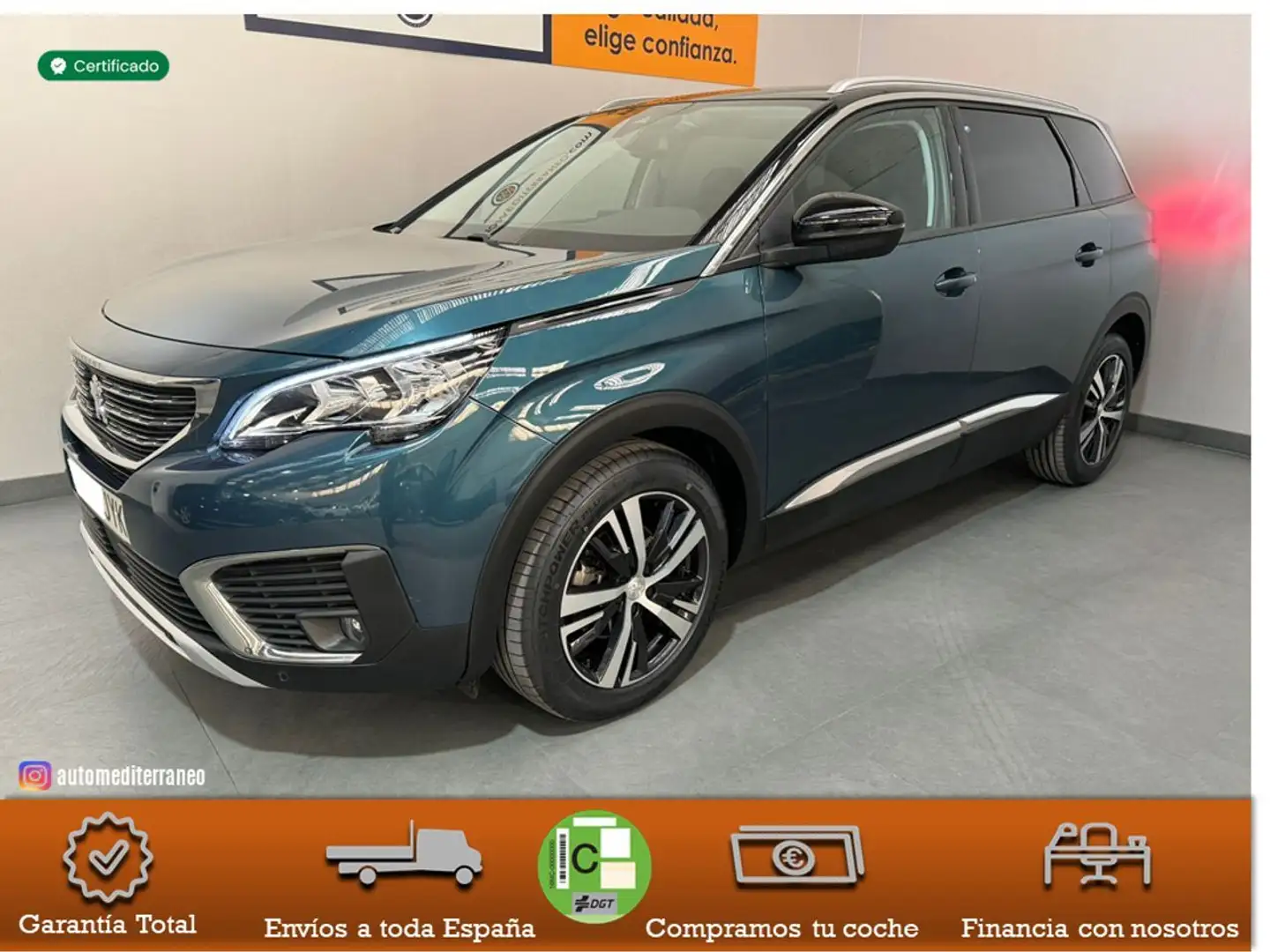 Peugeot 5008 1.6 BlueHDI Allure 7 pl. 120 Bleu - 1