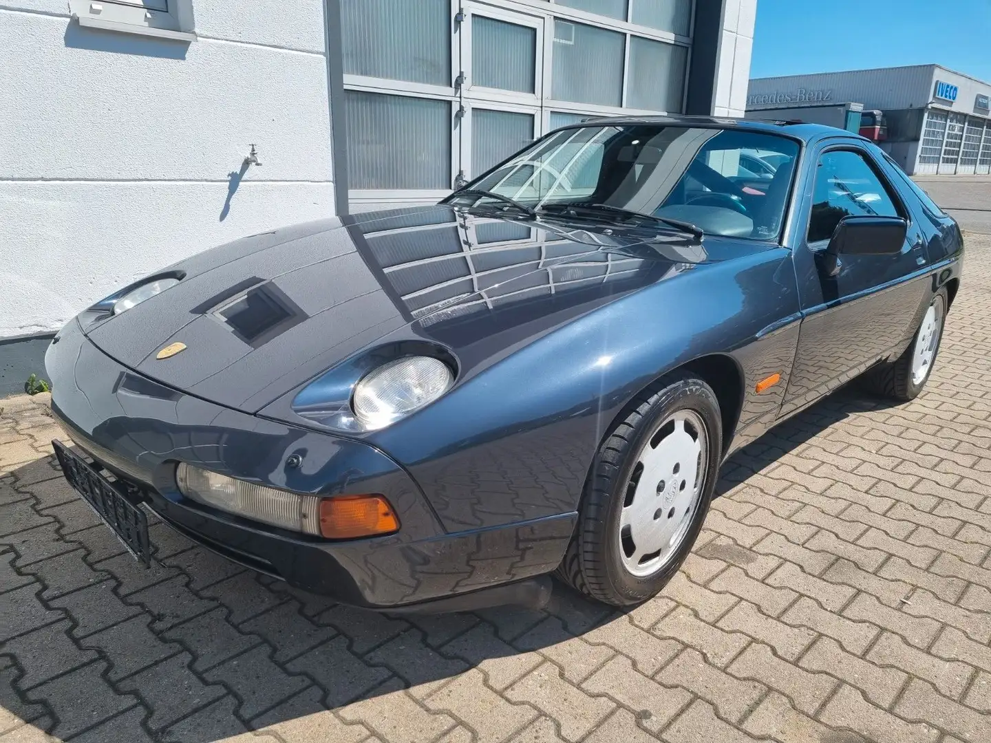 Porsche 928 S4/Schiebedach/Leder/deutscher Wagen/320PS Bleu - 1