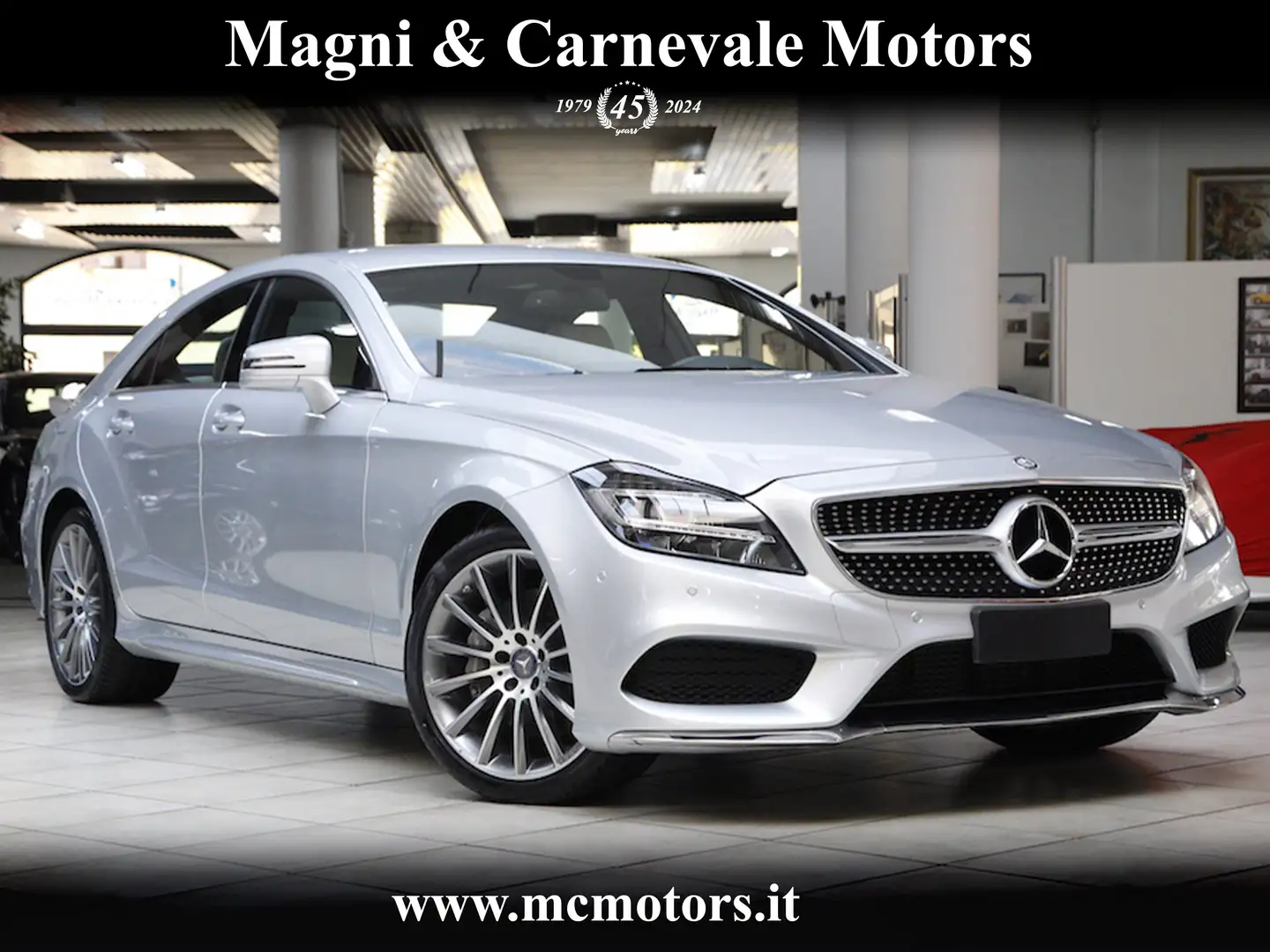 Mercedes-Benz CLS 350 D|4 MATIC|AMG LINE|ASSETTO SPORTIVO|FARI LED|DVD Argento - 1