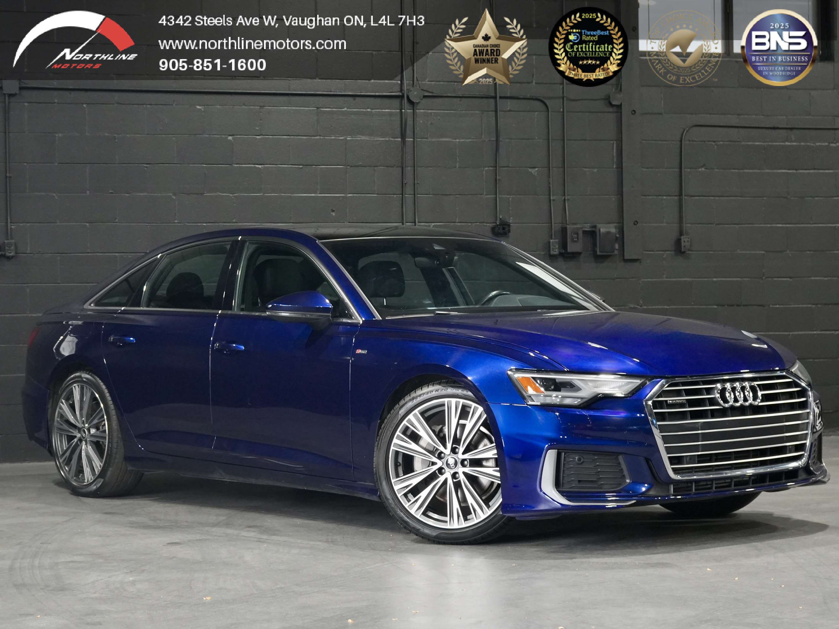 Blue 2021 Audi A6 Sedan 7-Speed Automatic