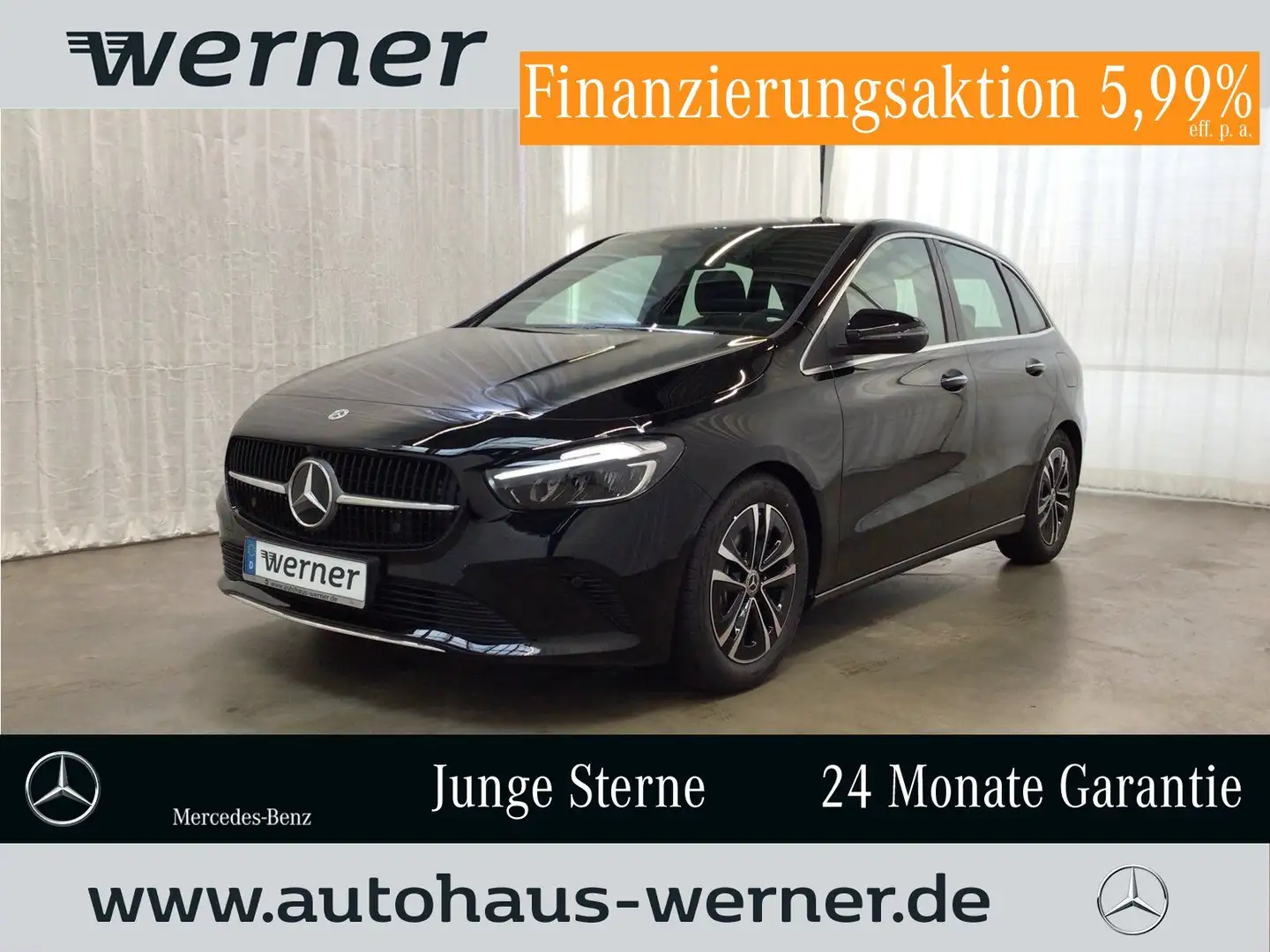 Mercedes-Benz B 200 PROG-ADV+ AHK FAP KEYLG KAMERA AMBIE EASYP Schwarz - 1