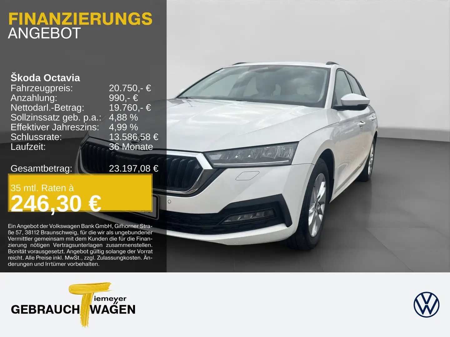 Skoda Octavia Combi 2.0 TDI DSG AMBITION AHK COLUMBUS Weiß - 1