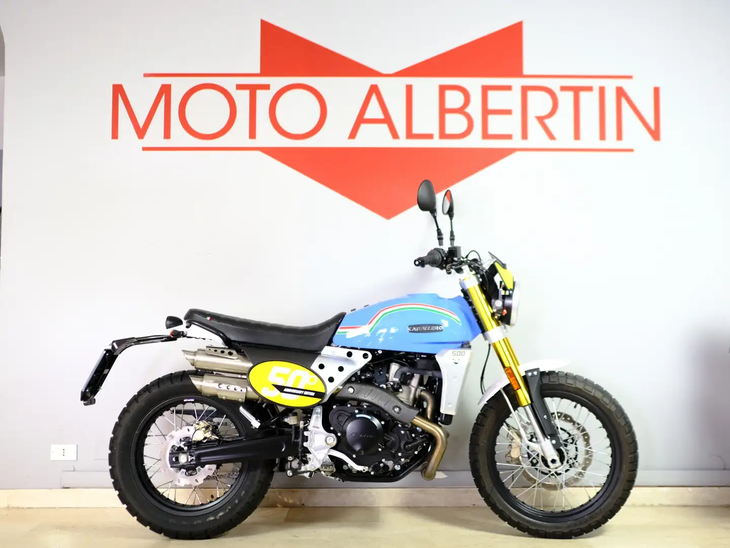Fantic Caballero 500 SCRAMBLER 500 ANNIVERSARY Blu/Azzurro - 1
