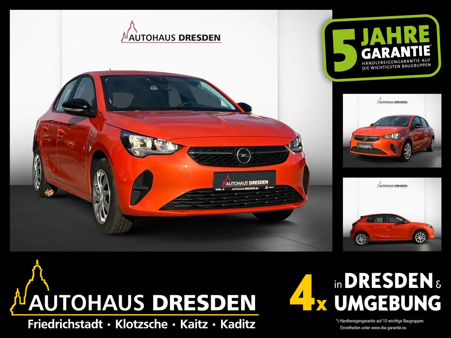 Opel Corsa F e Edition KlimaA+W-Pumpe+AUT+SpurH Orange - 1