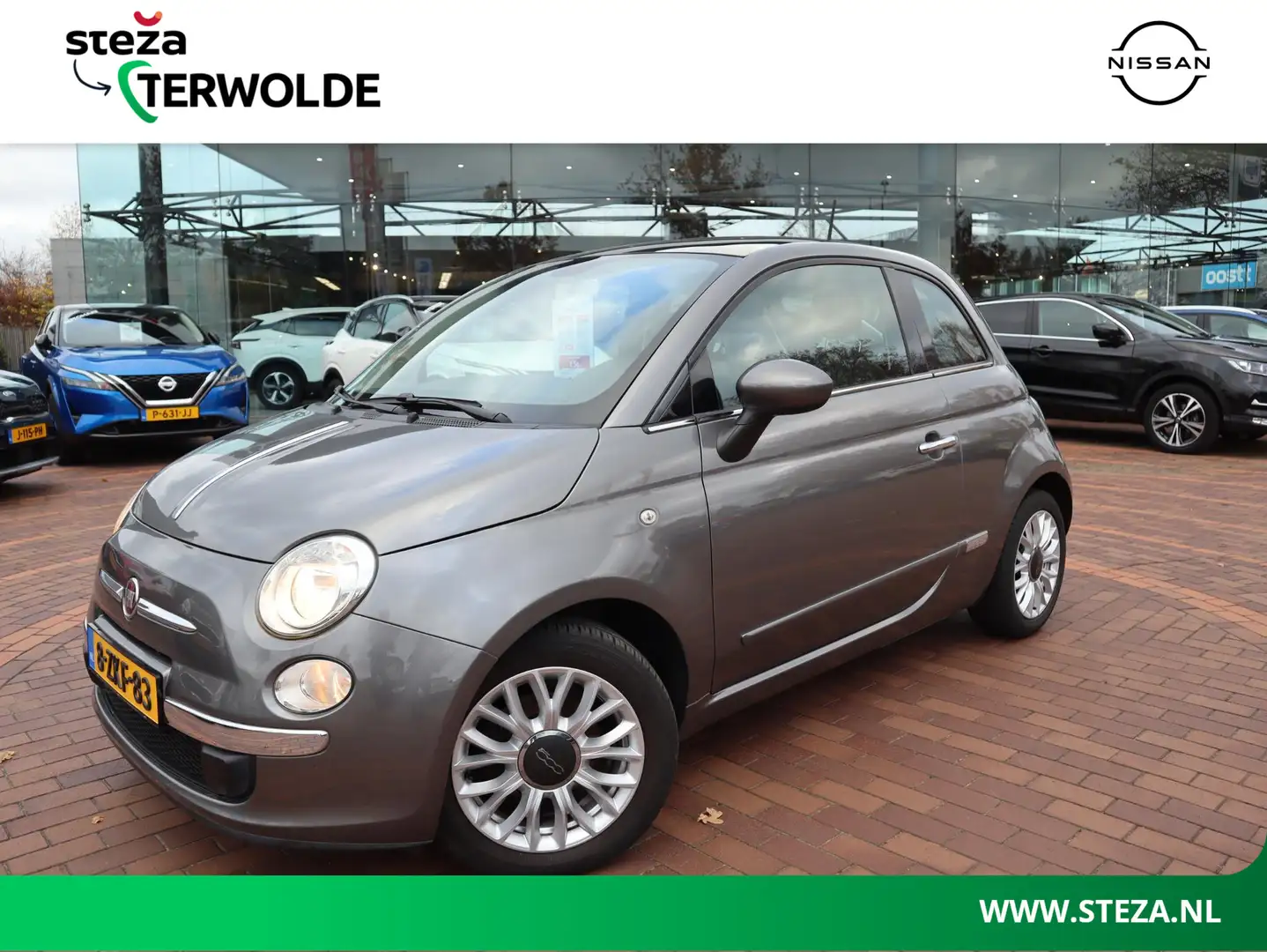 Fiat 500 0.9 TwinAir Turbo Lounge | Panoramadak | Grijs - 1
